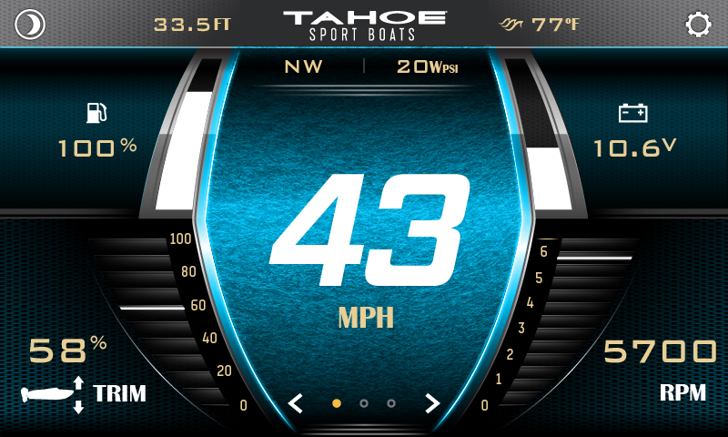 TAHOE Boats Digital Display